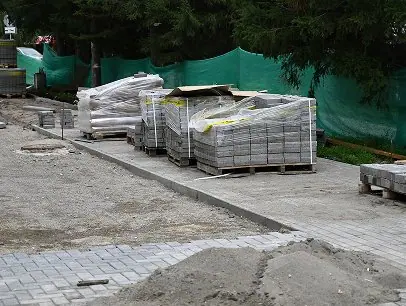 Paving materials and concrete supplies at G&G Concrete Inc for construction projects.